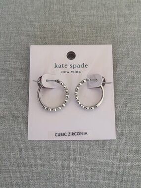 kate spade Silver Hoop Earrings
